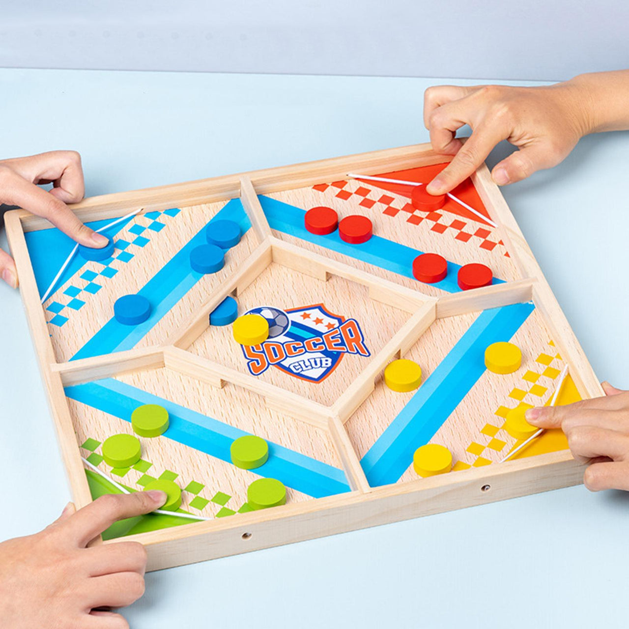 Toystar EcoToys EduPlay | Educational and Entertaining - Wooden 2-in-1 Board Game for Family Fun - Educatief en Vermakelij...