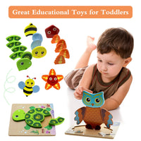 Thumbnail for Toystar AquaPuzzle | Underwater Discovery - Wooden Sea Animals Puzzle for Toddlers - Onderwater ontdekking - Houten zeedie...