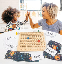 Thumbnail for Toystar Ecotoys MathMaster | Fun Learning - Wooden Montessori Multiplication Game with Flash Cards - Fun Learning - Houten...