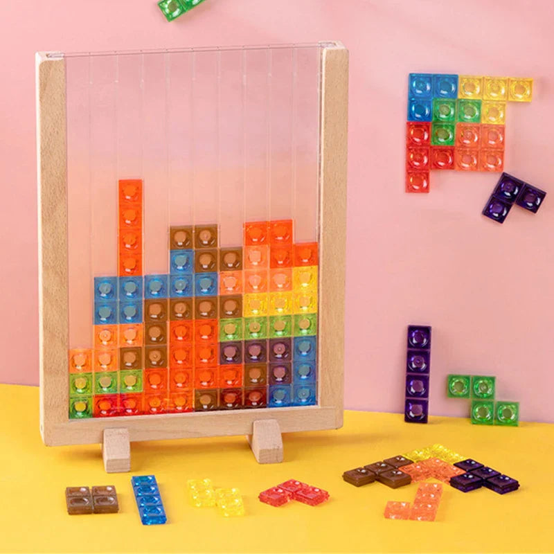 TetraBlocks | Creative Puzzle Fun - Wooden 3D Tetris