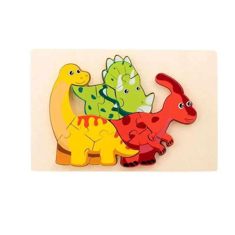 Toystar WildPuzzle | Animal fun - Wooden Montessori puzzle with animals - Dierlijk speelplezier - Houten Montessori puzzel...