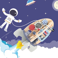 Thumbnail for Toystar RocketQuest | Space adventure for little ones - Wooden activity cube with sensory toys - Ruimteavontuur voor klein...