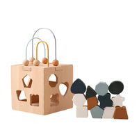 Thumbnail for Toystar GeoPlay | Shape recognition and fun - Wooden and silicone sorting block with geometric shapes - Vormherkenning en ...