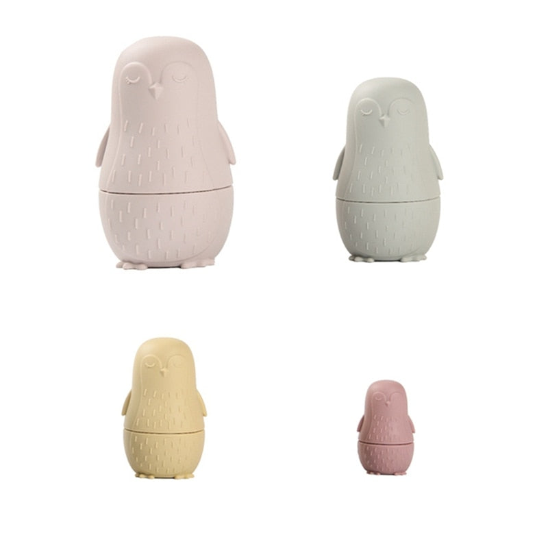 Toystar NestiePlay | Learning through play - Silicone stackable matryoshka dolls - Spelenderwijs leren - Silicone stapelba...
