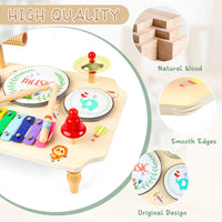 Thumbnail for Toystar MelodyMix | Discover rhythm and sound - Wooden musical instrument set for children - Ontdek ritme en geluid - Hout...