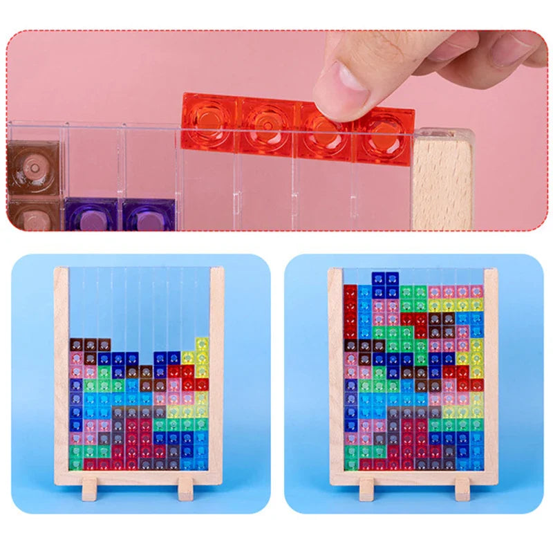 Toystar TetraBlocks | Creative Puzzle Fun - Wooden 3D Tetris - Creatief Puzzelplezier - Houten 3D Tetris (3)
