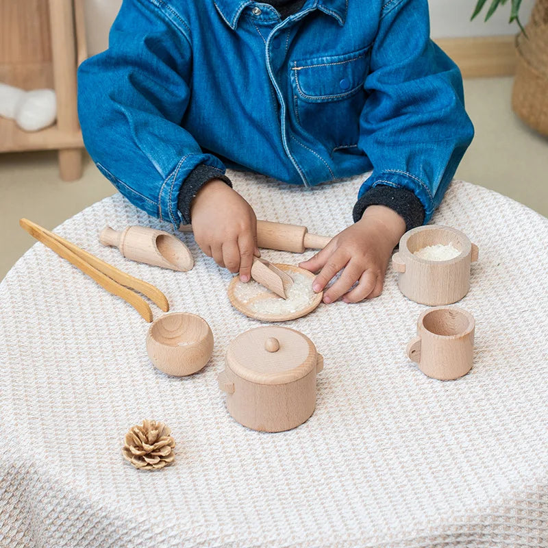 Toystar EcoToys KookBuddy Wooden Kitchen Set | Let young chefs discover their talent - Educational and creative fun - Laat...
