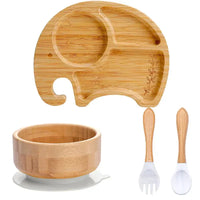 Thumbnail for Toystar BambooGuard | Safe and Eco-Friendly Eating - Baby Dinnerware Set with Suction Cup - Bestseller - Veilig en Milieuv...