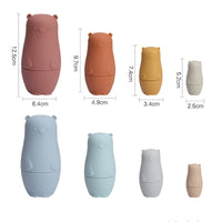 Thumbnail for Toystar StackyFriends Matryoshka | Playful Development - Soft Silicone Stacking Dolls - Spelenderwijs Ontwikkelen - Zachte...