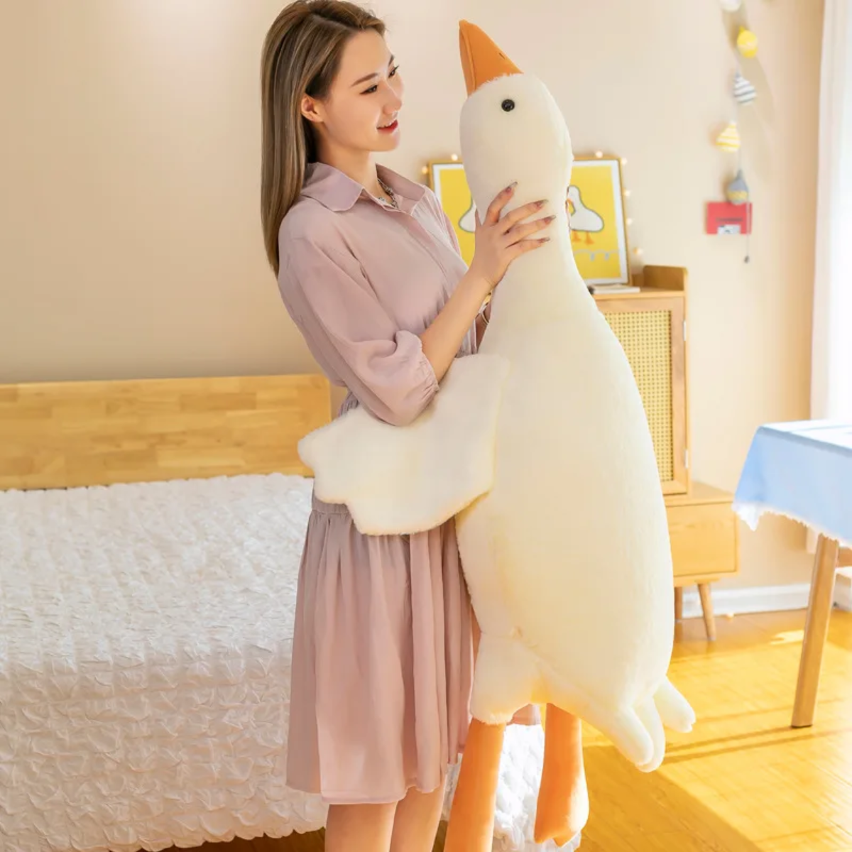Toystar White Goose Cushion | Soft and Cozy - Plush Toys - Bestseller - Zacht en Knus - Pluche Speelgoed (5)