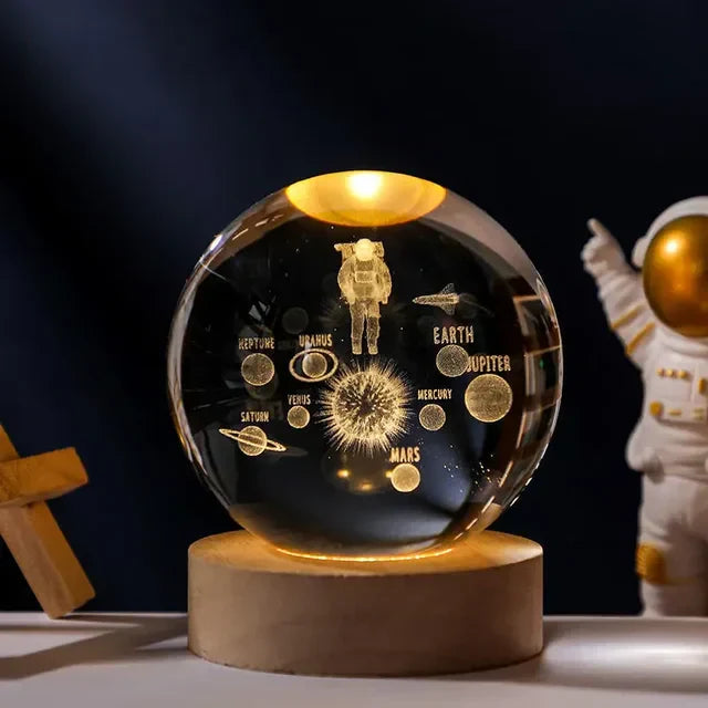 Toystar StarSphere | Bring the universe to your room - 3D engraved crystal night lamp - Breng het universum naar je kamer ...