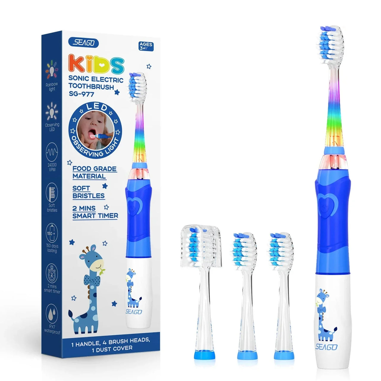 Toystar Happy Smile Kids Electric Toothbrush | Transform brushing your teeth into an adventure! - Safe and Playful Cleanin...