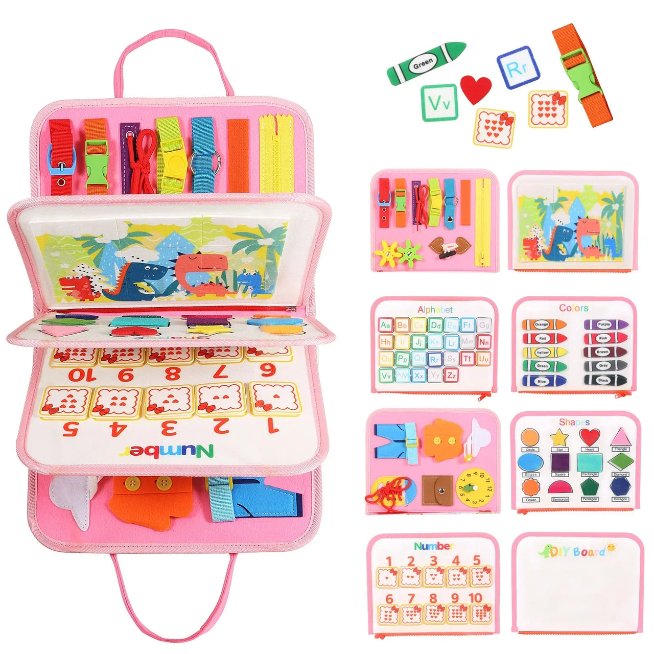 Toystar BusyBuddy | Discover and learn - Montessori activity board for toddlers - Ontdek en leer - Montessori activiteiten...