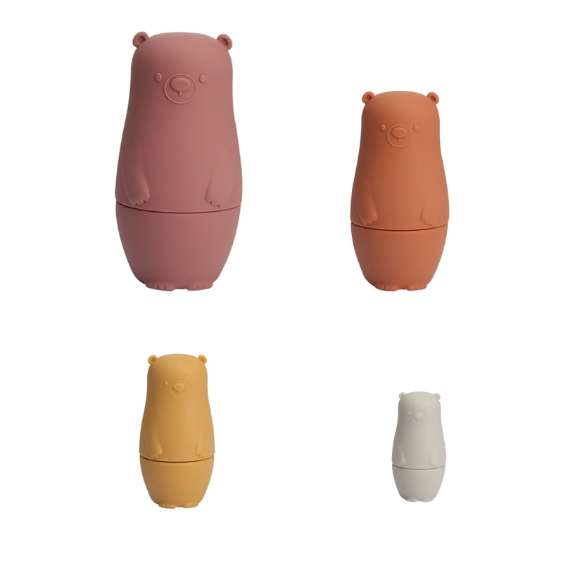 Toystar NestiePlay | Learning through play - Silicone stackable matryoshka dolls - Spelenderwijs leren - Silicone stapelba...