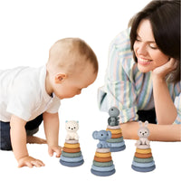Thumbnail for Toystar Soft Stackers | Discover through play - Montessori stacking rings for babies - Spelenderwijs ontdekken - Montessor...