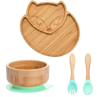 Thumbnail for Toystar BambooGuard | Safe and Eco-Friendly Eating - Baby Dinnerware Set with Suction Cup - Bestseller - Veilig en Milieuv...