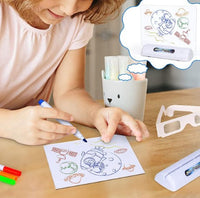 Thumbnail for Toystar Magic 3D Drawing Board | Creative Learning to Draw - LED Light Effects for Kids - Creatief Leren Tekenen - LED Lic...