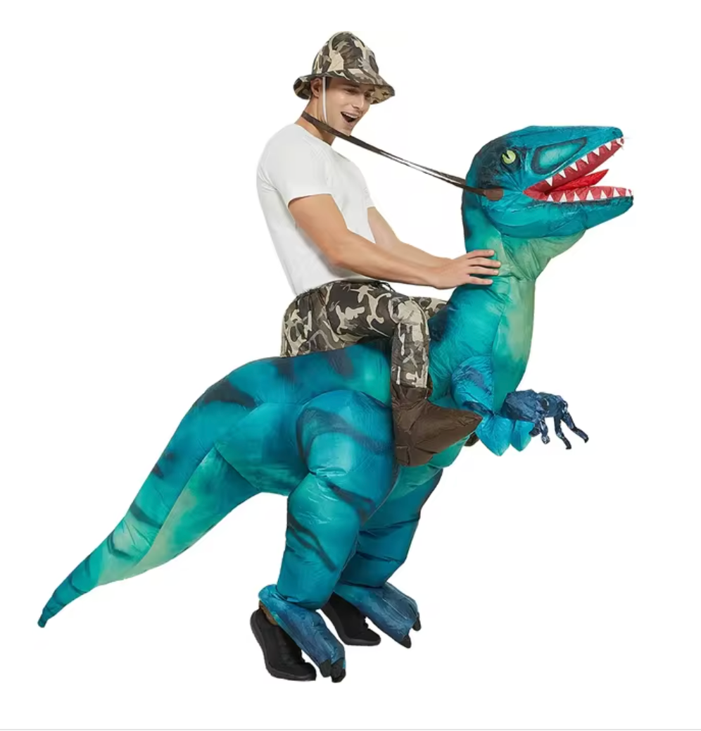 Toystar RaptorRun | Inflatable dinosaur costume - Cool dress-up fun for every adventure - Opblaasbaar dinosaurus kostuum -...