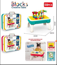 Thumbnail for Toystar BuildMaster | Creative Adventure - Activity Table for Children with Building Blocks and Drawing Board - Bestseller...