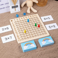 Thumbnail for Toystar Ecotoys MathMaster | Math fun for smart kids - Wooden Montessori multiplication board - educational game - calcula...