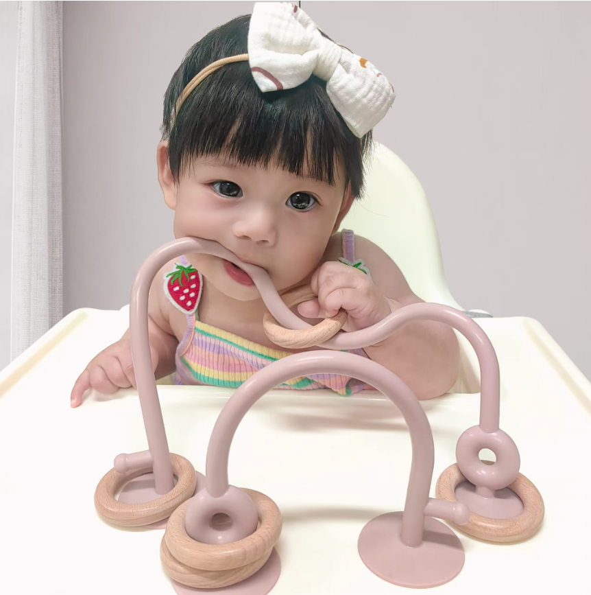 Toystar BabyBite™ | Soothe teething pain - Wooden and silicone teething toy - Verzacht het tandjesleed - Houten en silicon...