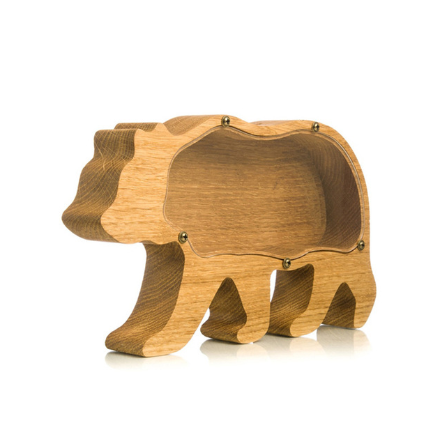Toystar EcoToys Wooden Money Box | Cute Animal Design - Encourage Savings and Creativity in Children - Bestseller - Leuk D...
