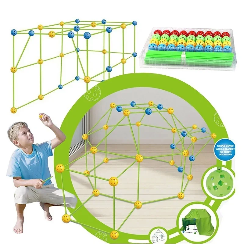 Toystar Construction Fort Kit | Creative - 3D Castle and Tunnel Toys - Creatief - 3D Kasteel en Tunnel Speelgoed (2)