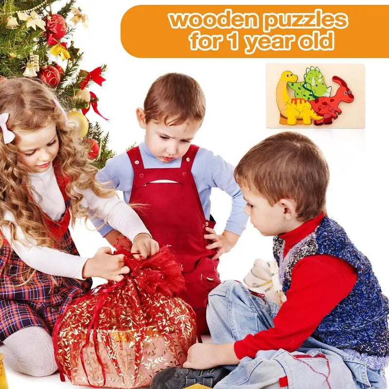 Toystar WildPuzzle | Animal fun - Wooden Montessori puzzle with animals - Dierlijk speelplezier - Houten Montessori puzzel...