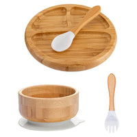 Thumbnail for Toystar BambooGuard | Safe and Eco-Friendly Eating - Baby Dinnerware Set with Suction Cup - Bestseller - Veilig en Milieuv...