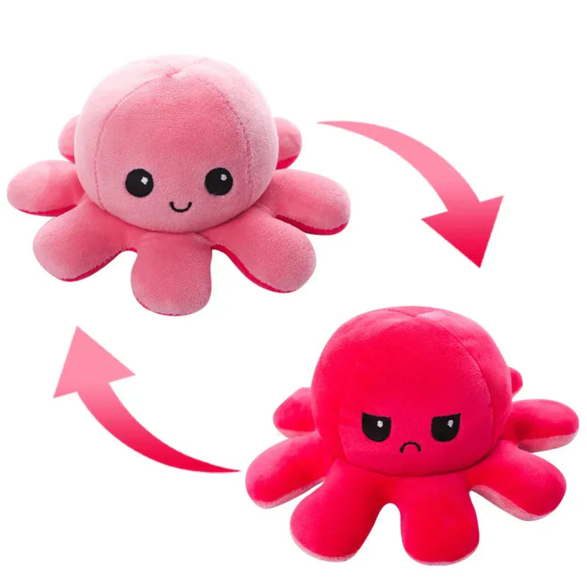 Toystar Reversible Octopus | Two Facial Expressions - Emotions in a Twist - Bestseller - Twee Gezichtsuitdrukkingen - Emot...