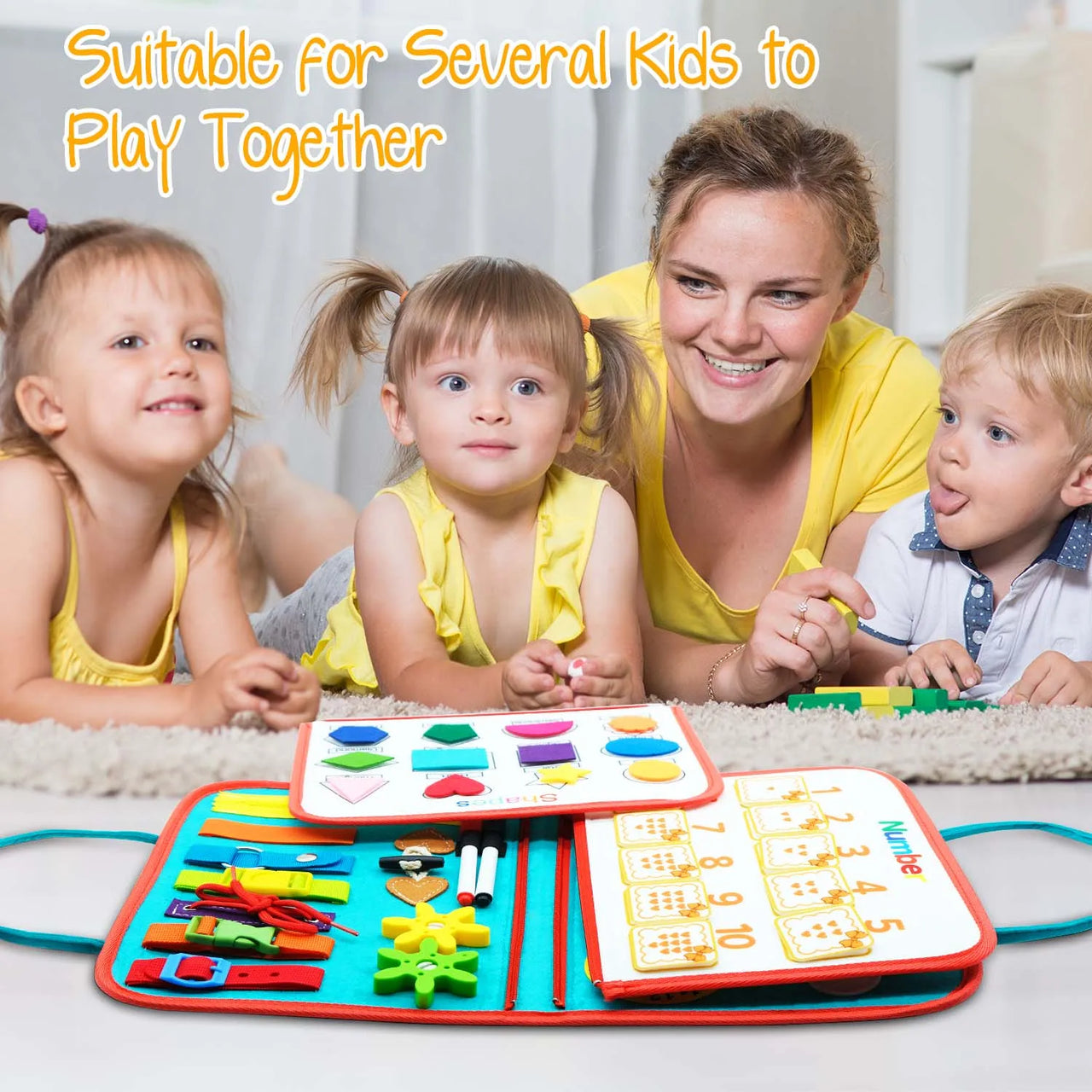 Toystar Montessori Travel Board | Develop Basic Skills - Educational Toys for Children - Ontwikkel Basisvaardigheden - Edu...