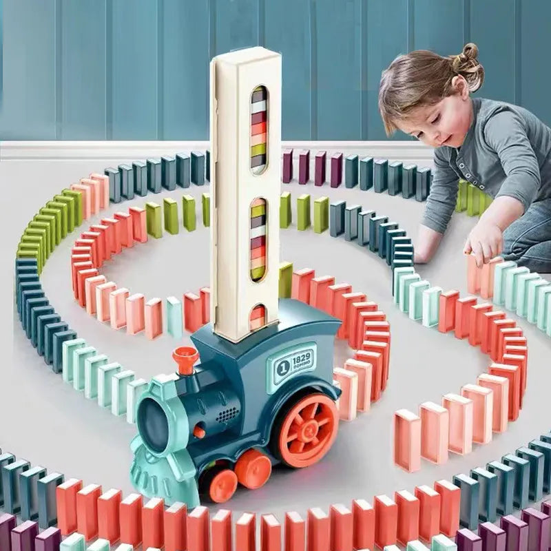 Toystar DominoTrain | Bringing Fun and Education Together - Automatic Domino Playset - Brengt Speelplezier en Educatie Sam...