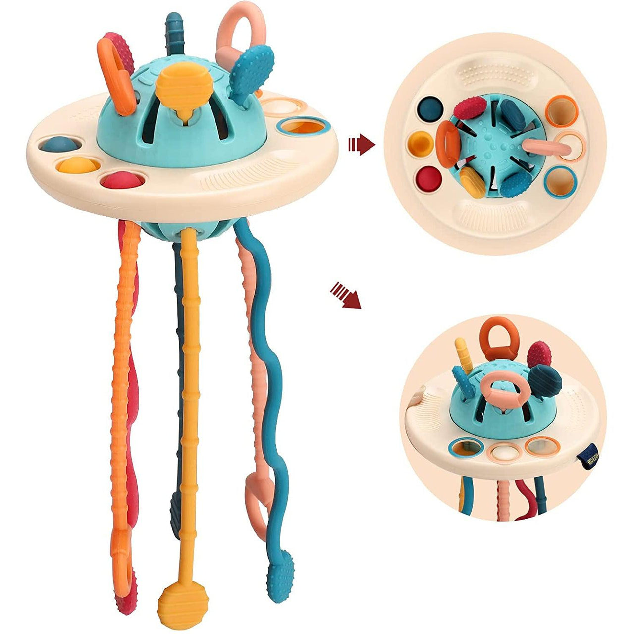 Toystar SnuggleStrings | Safe Play - Sensory Silicone Baby Toy - Veilig Spelen - Sensory Silicone Baby Toy (4)