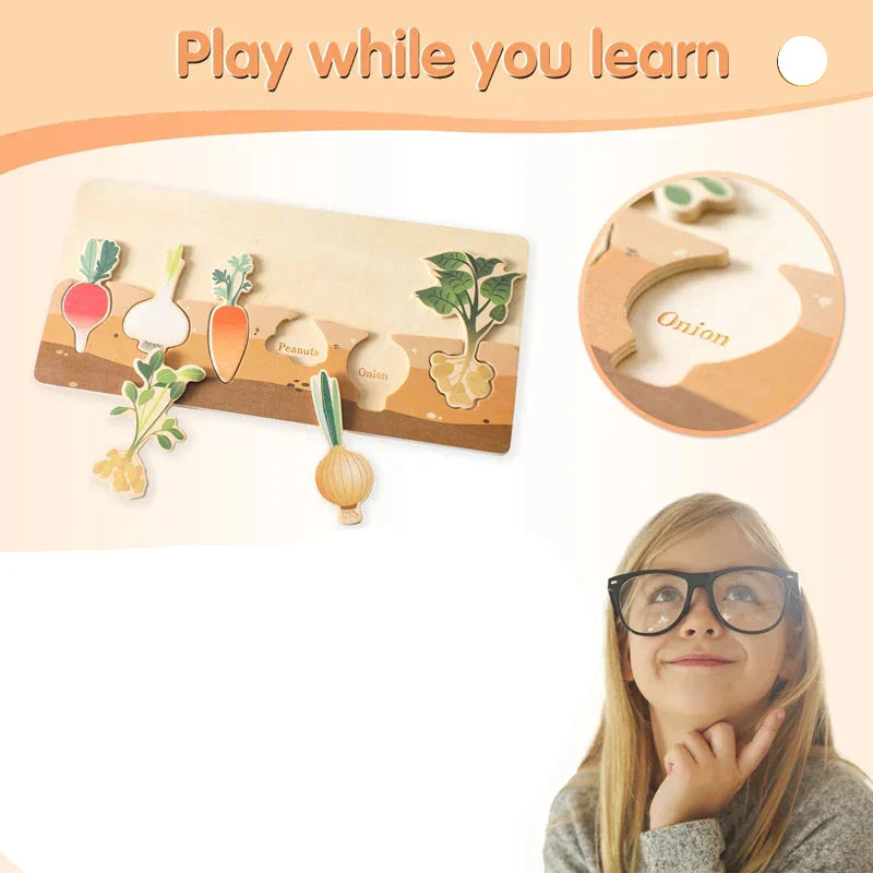Toystar MemoGrowth | Playful learning - Wooden Montessori memory game and building blocks - Speels leren - Houten Montesso...