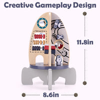 Thumbnail for Toystar RocketQuest | Space adventure for little ones - Wooden activity cube with sensory toys - Ruimteavontuur voor klein...