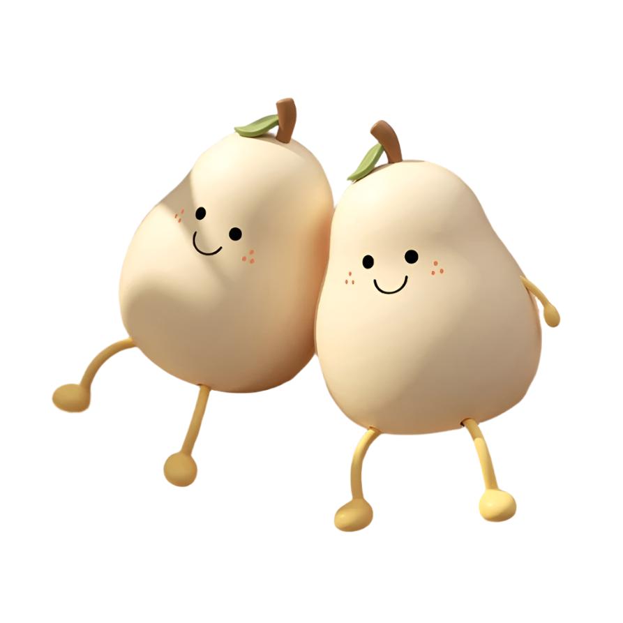 Toystar LED Night Light Pear | Cozy and USB Rechargeable - Dimming and Color Changing - Gezellig en USB Oplaadbaar - Dimme...