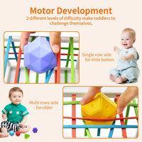 Thumbnail for Toystar ShapeQuest | Feel and discover - Sensory shape puzzle with soft textured balls - Voel en ontdek - Zintuiglijke vor...