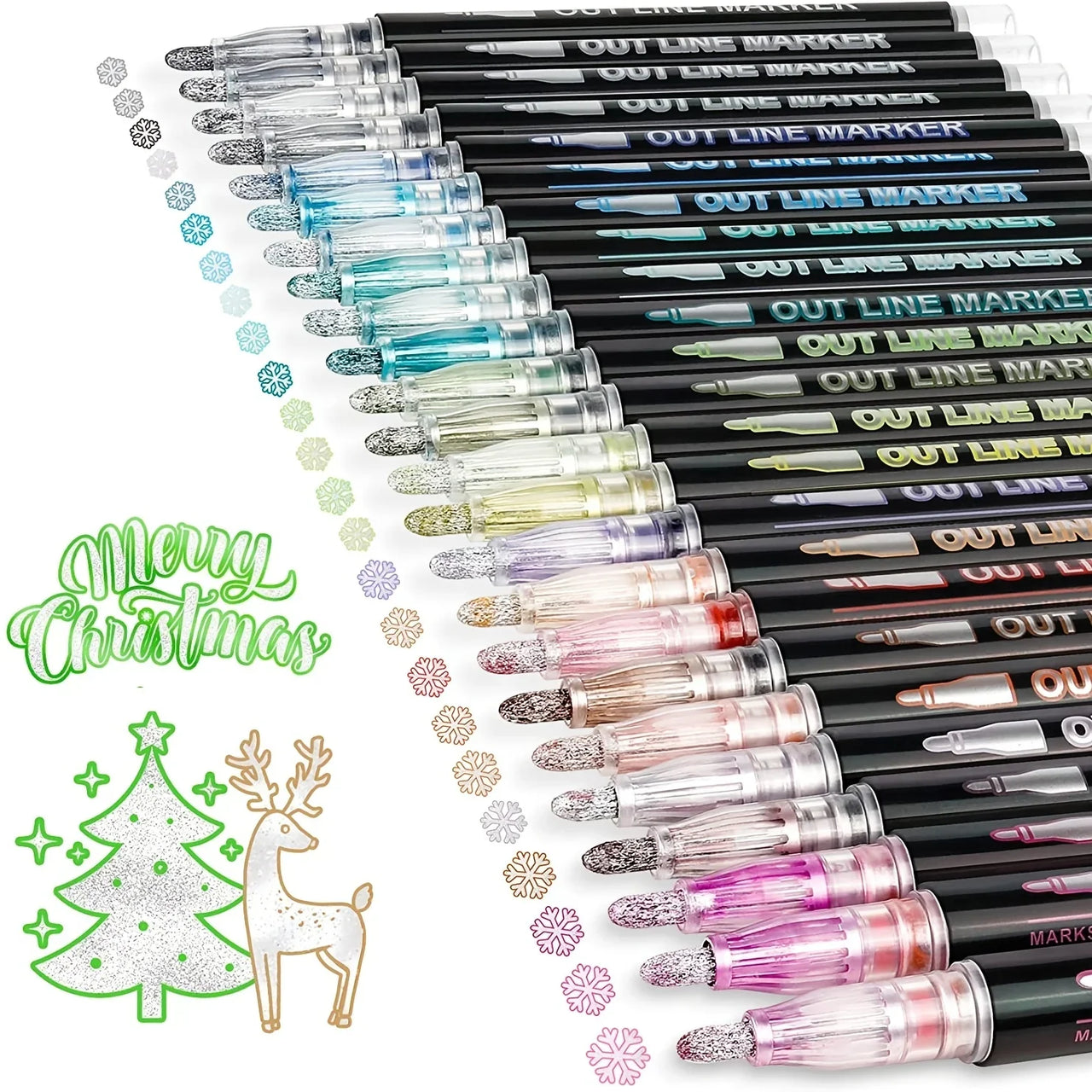 Toystar GlimmerInk | Create Magical Works of Art - Double Metal Marker - Creëer Magische Kunstwerken - Dubbele Metaalmarke...
