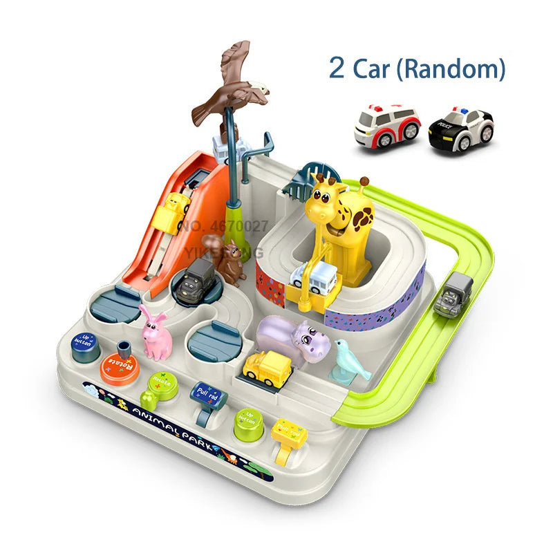Toystar GalaxyTrack | Space adventure for young explorers - Train track and parking garage playset for children - Ruimteav...