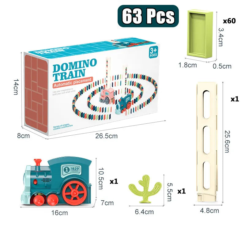 Toystar DominoTrain | Bringing Fun and Education Together - Automatic Domino Playset - Brengt Speelplezier en Educatie Sam...