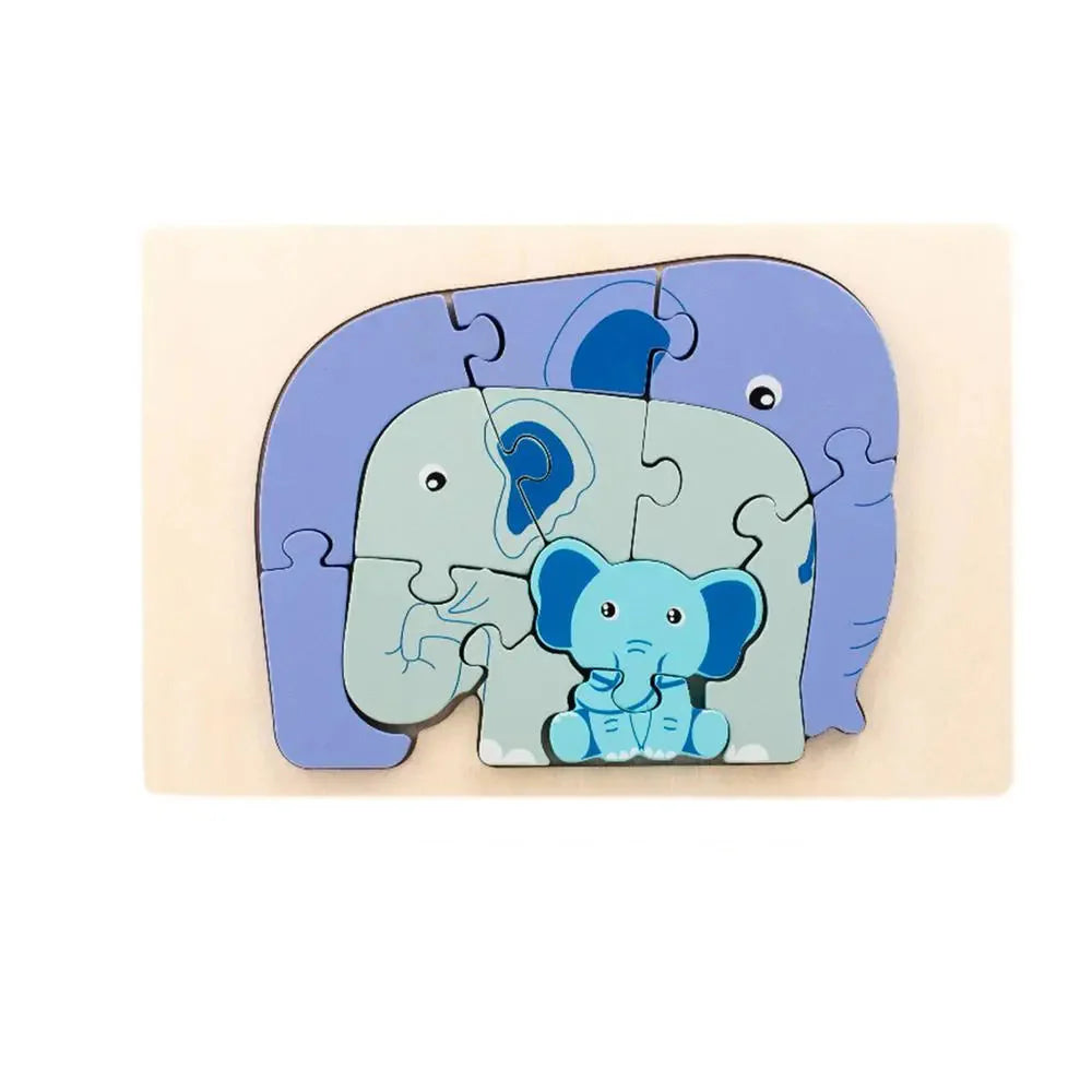 Toystar WildPuzzle | Animal fun - Wooden Montessori puzzle with animals - Dierlijk speelplezier - Houten Montessori puzzel...