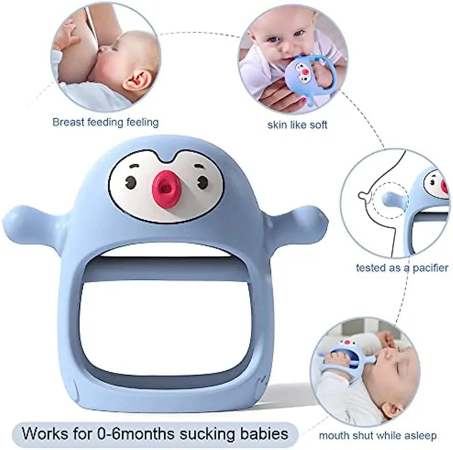 Siliconen Bijtring voor Baby's - Veilig en Zacht Teether voor Tandjes met Ergonomisch Ontwerp 5