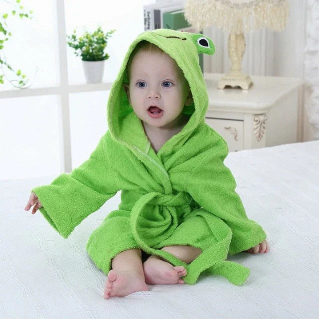SnuggleWrap Babybadjas | Zacht, absorberend katoen voor baby's 0-6 – Heerlijk warm en knus na het bad 5