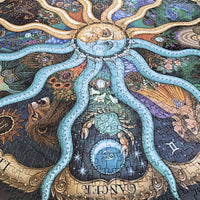 Thumbnail for Sterrenhemel | 1000-delige ronde puzzel met sterrenbeelden voor volwassenen, hoogwaardig en uniek ontwerp 3