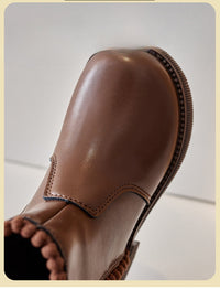 Thumbnail for Toystar NL Stylish Black Leather Ankle Boots for Children with Anti-Slip Sole - Kid's Winter Wear (4)