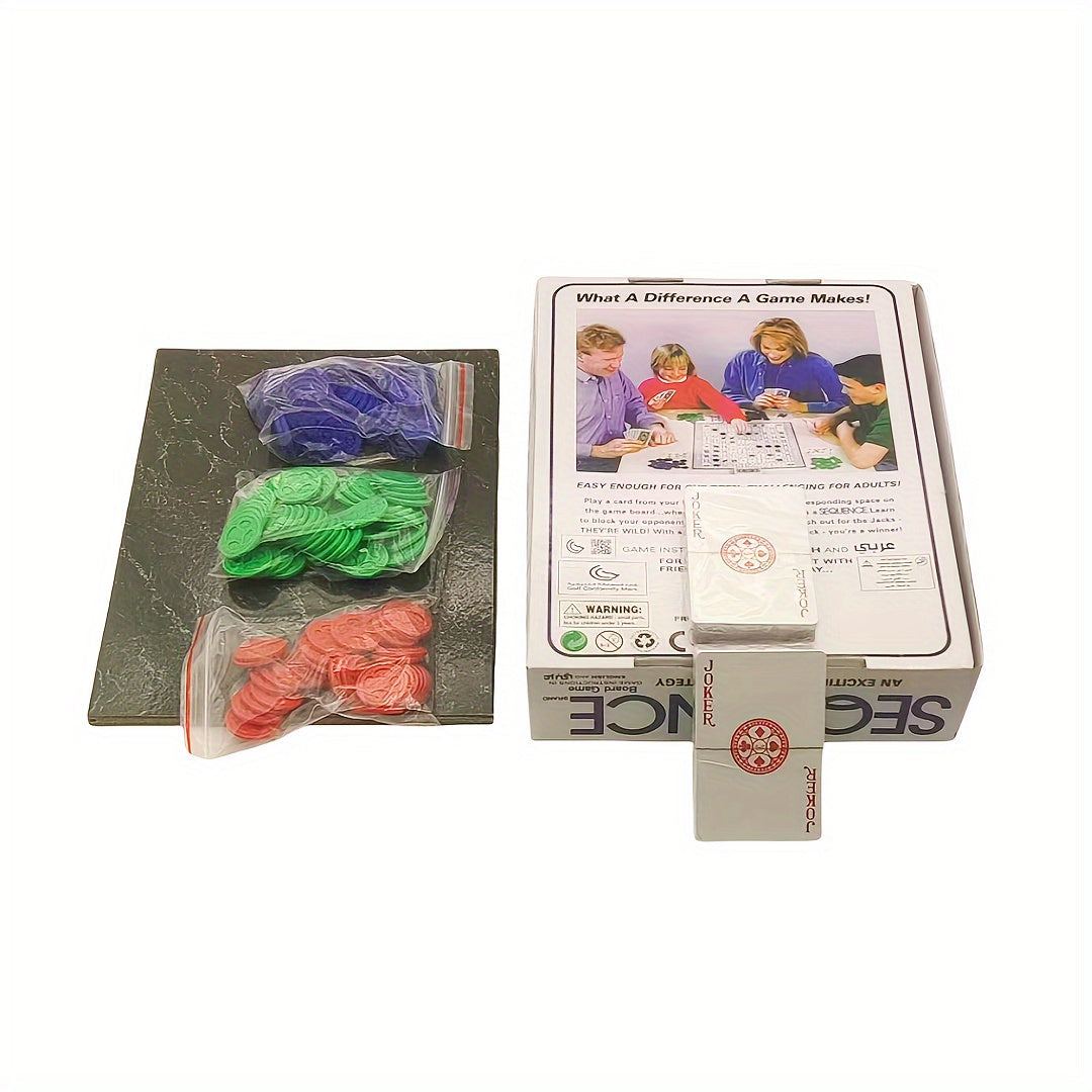 Toystar NL PlayNSeq | Strategic Board Game Sequence - Suitable for Adults and Children - Strategisch Bordspel Sequence - G...
