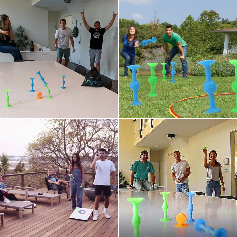 Suction Dart Poppers Set voor Veilig en Educatief Spel met 12 Onderdelen, Geschikt voor Kinderen en Volwassenen 4