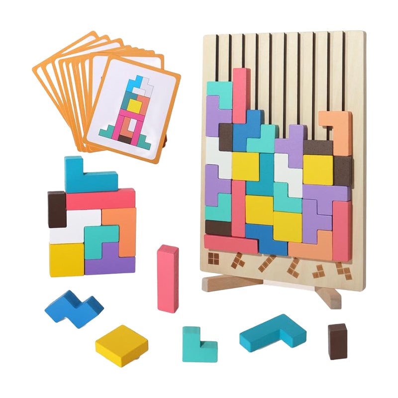 Toystar NL TetriLogic Wooden Puzzle | 42 Pieces, Children 3+ – Encourage Creativity and Problem-Solving Thinking - Puzzels...