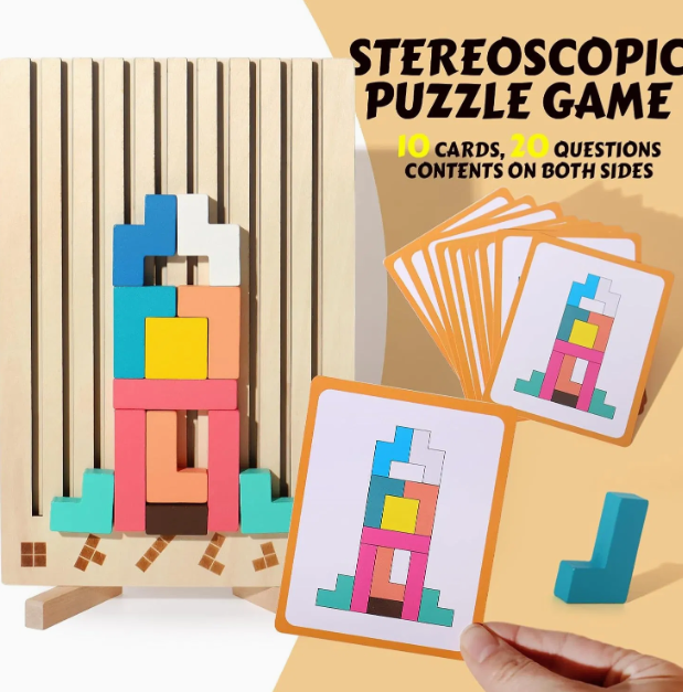 Toystar NL TetriLogic Wooden Puzzle | 42 Pieces, Children 3+ – Encourage Creativity and Problem-Solving Thinking - Puzzels...