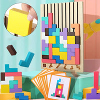 Thumbnail for Toystar NL TetriLogic Wooden Puzzle | 42 Pieces, Children 3+ – Encourage Creativity and Problem-Solving Thinking - Puzzels...